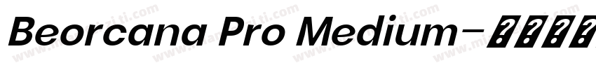 Beorcana Pro Medium字体转换